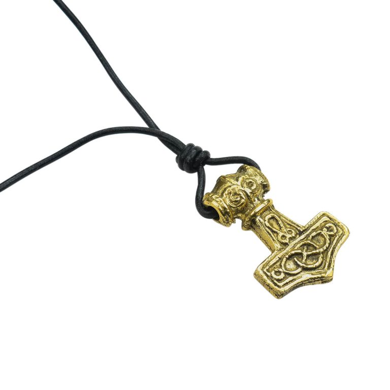 Thor's Mjolnir - Solid Brass Pendant