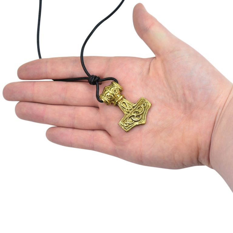 Thor's Mjolnir - Solid Brass Pendant
