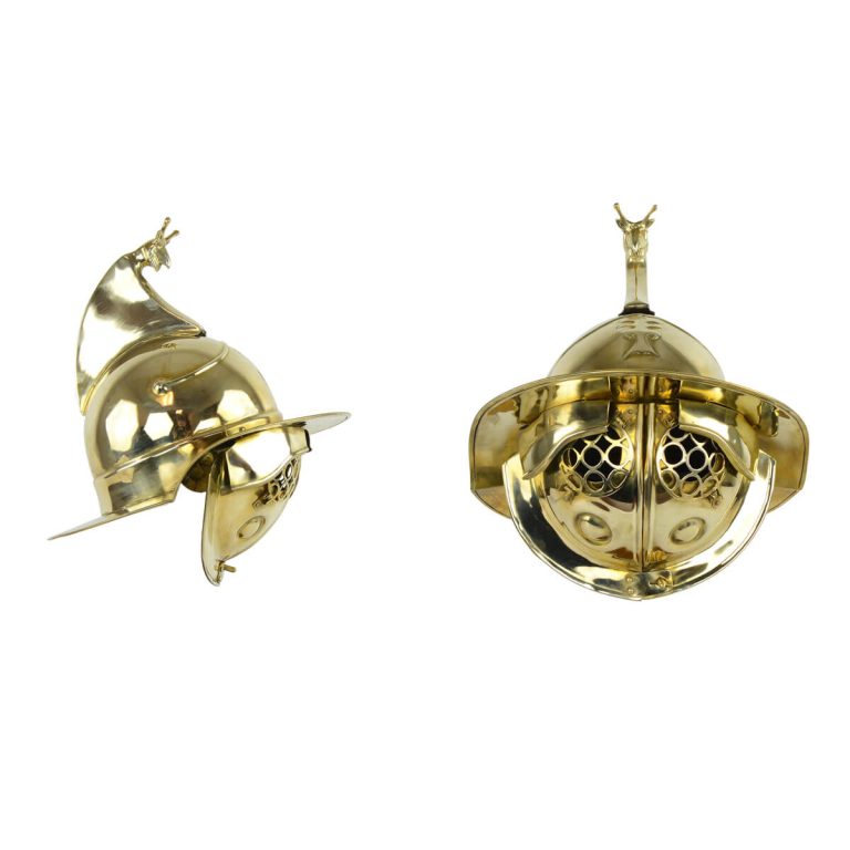 Thraex Gladiator Mosaic Helmet -18 Gauge