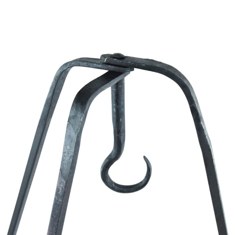 Three-Legged Foldable Iron Kettle Stand