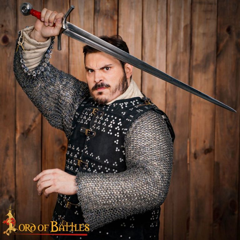 Titanium Chainmail Half Hauberk / Voiders - Dome Riveted Flat Rings