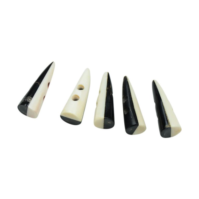 Two- Color Horn Toggles - Set of 5