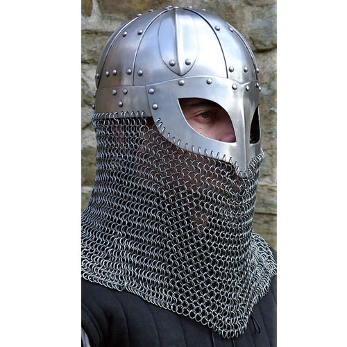 Viking Helmet with Chainmail Aventail