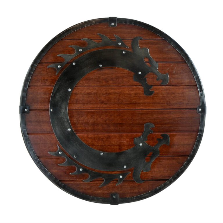 Viking Serpent Wooden Shield
