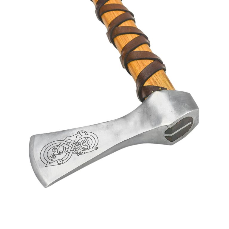 Viking Type A Axe with Etched Norse Design