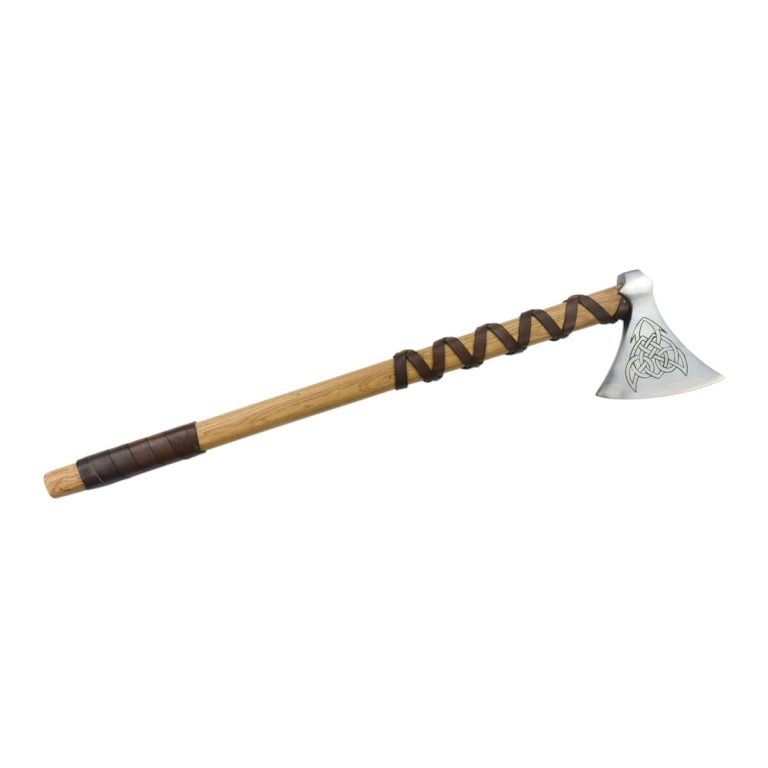 Viking Type M Axe with Etched Norse Design