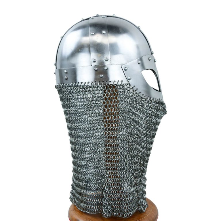 Viking Vendel Helm with Camail - 16 Gauge
