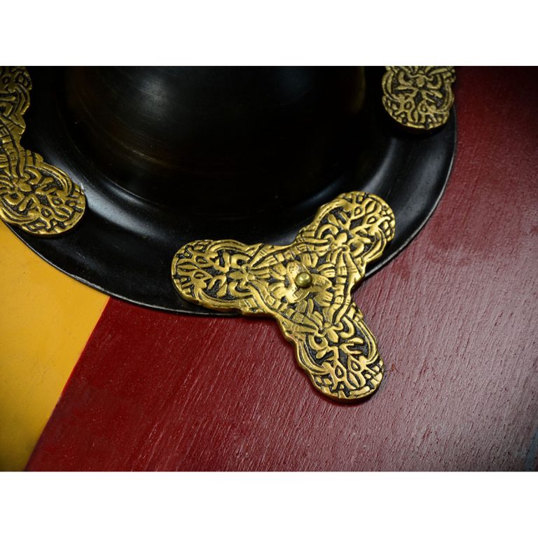 Viking Wooden Shield with Horse Design