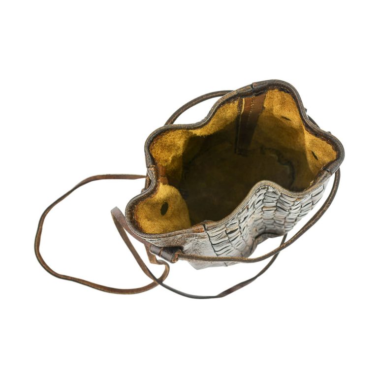 Viking Woven Leather Coin Pouch