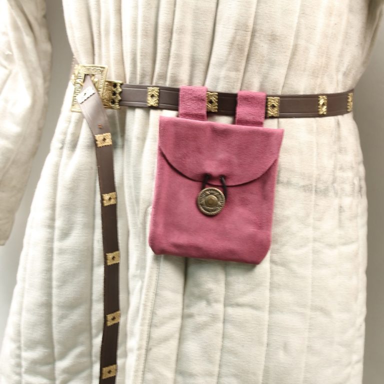 Violet Suede Leather Pouch