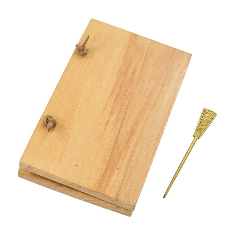 Wax Writing Tablet with Brass Stylus