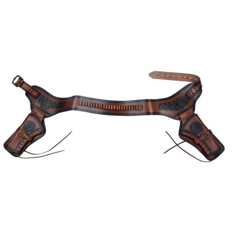 Western Dual Holster Gun Belt
