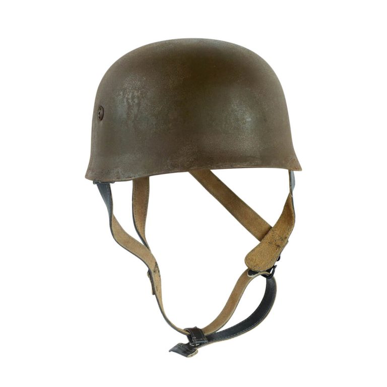 WWII German Paratrooper Helmet with Antiqued Finish