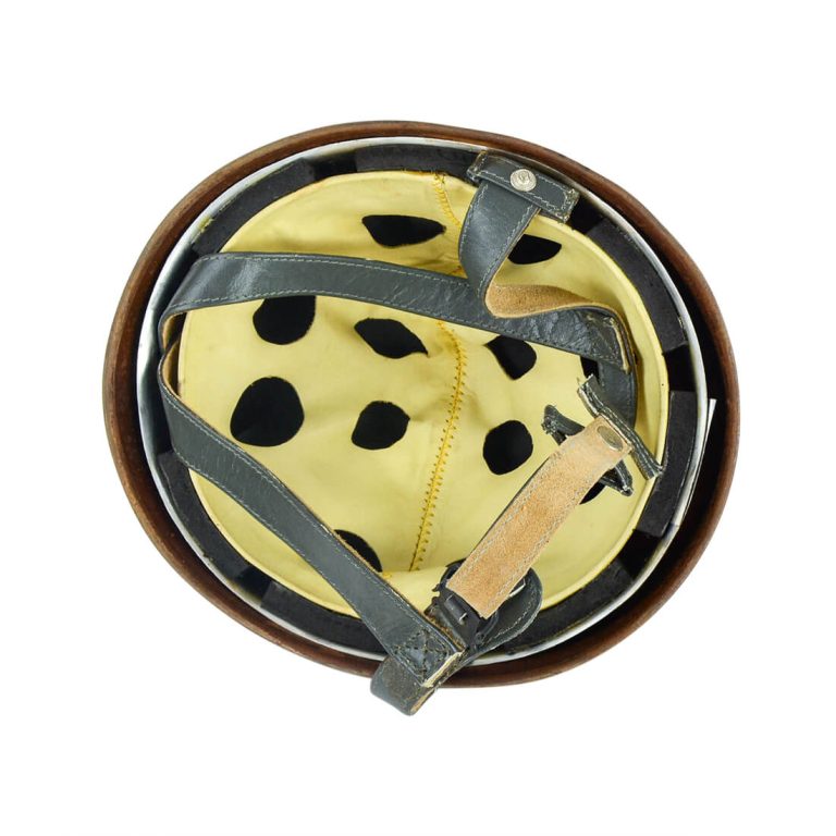 WWII German Paratrooper Helmet with Antiqued Finish