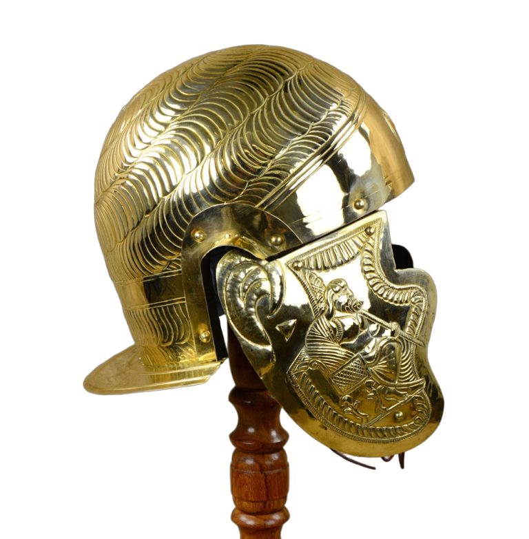 1st Century Embossed Roman Cavalryman's Helm - 20 Gauge