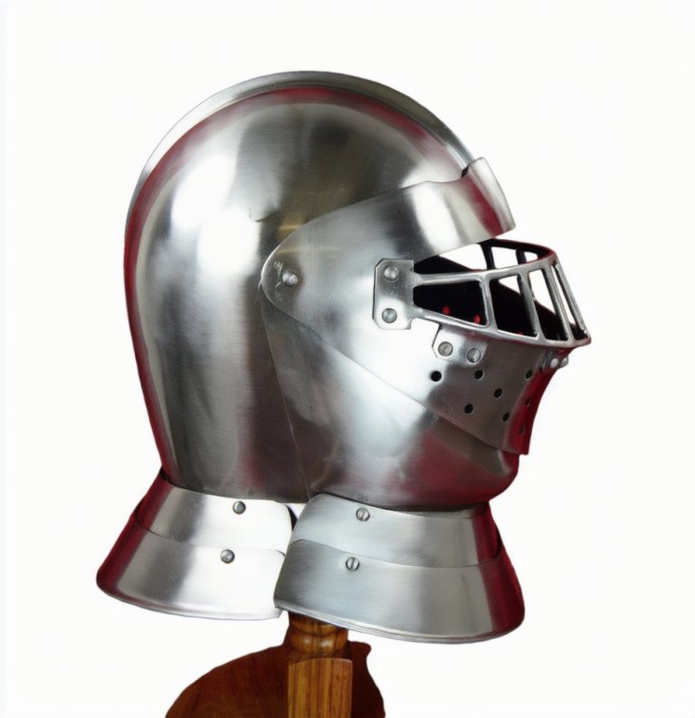 English Tourney Close Helm - 14 Gauge
