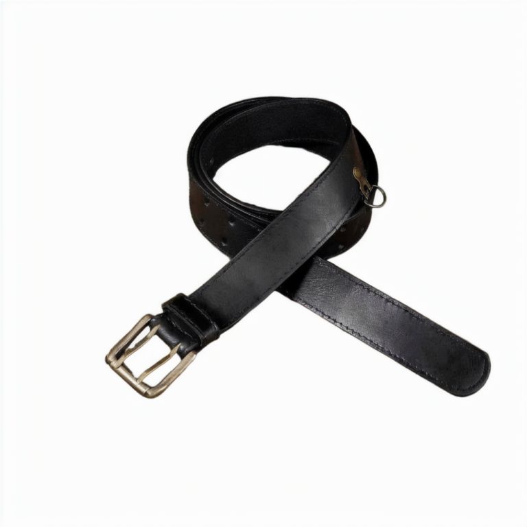 Fantasy Medieval Leather Belt Black