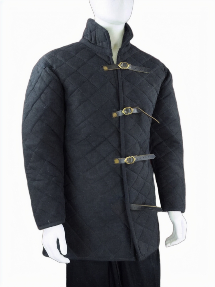 Front Buckled Gambeson - Black