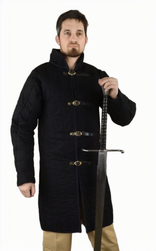 Front-Buckled Gambeson - Black