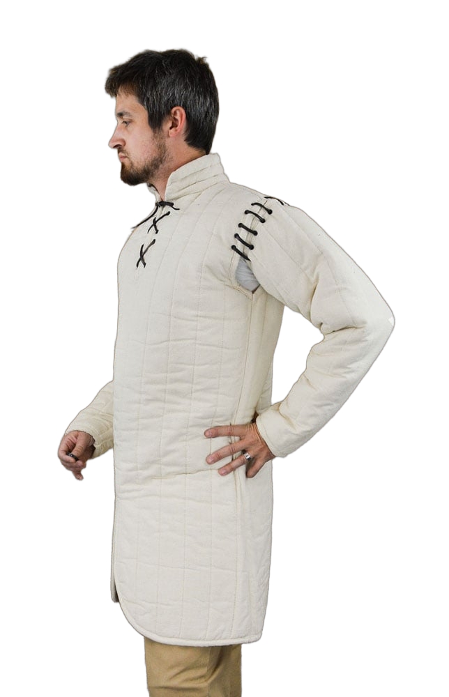 Gambeson with Removable Laced Arms - Natural