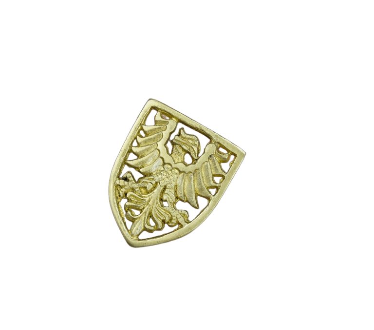 Large Eagle Shield Belt Studs / Conchos - Set of 5