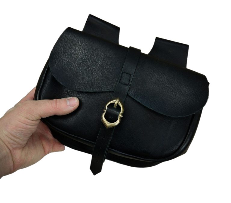 Large Leather Belt Pouch