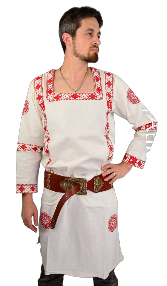 Late Roman Embroidered Tunic Red