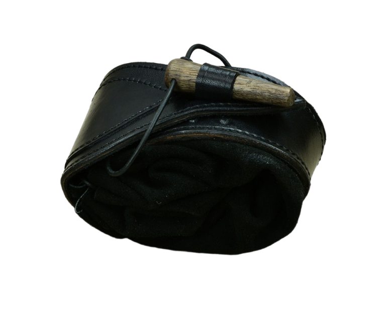 Leather Belt Pouch with Toggle