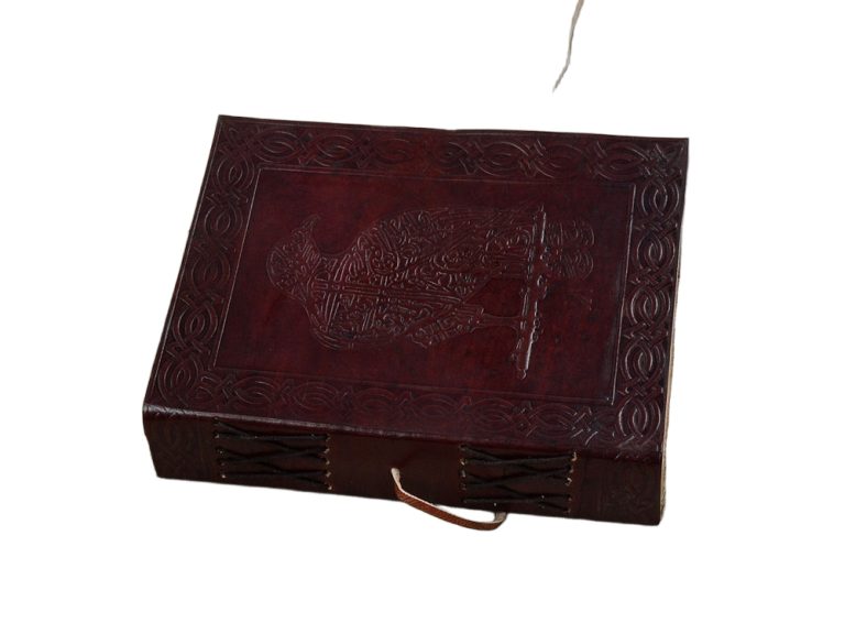 Leather-Bound Norse Raven Journal