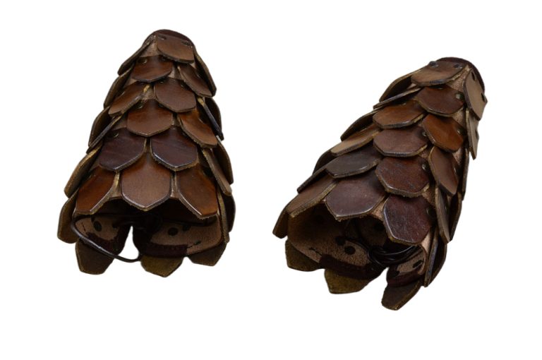 Leather Scale Bracers