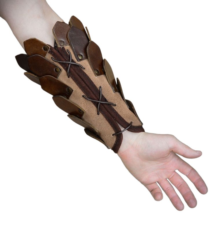 Leather Scale Bracers