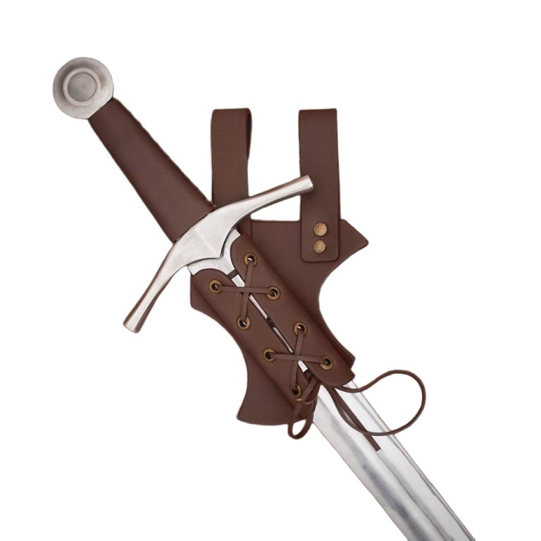 Leather Sword Frog - Brown