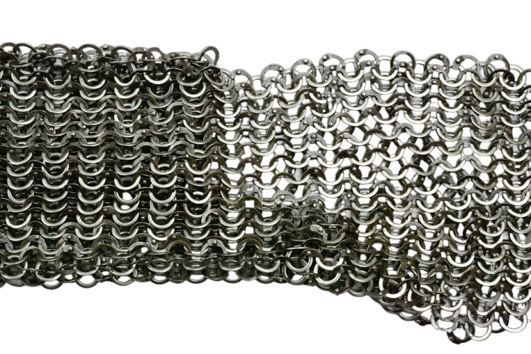 Mail Leggings Alternating Dome Riveted Stainless Steel Flat Rings