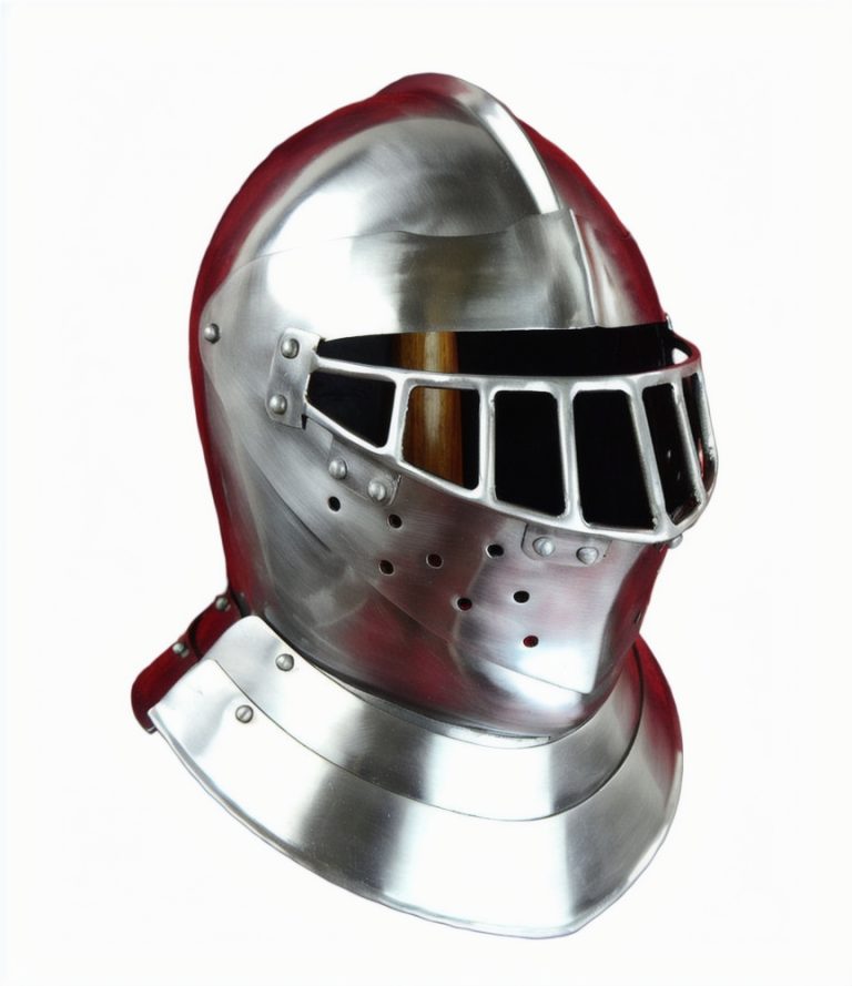 English Tourney Close Helm - 14 Gauge