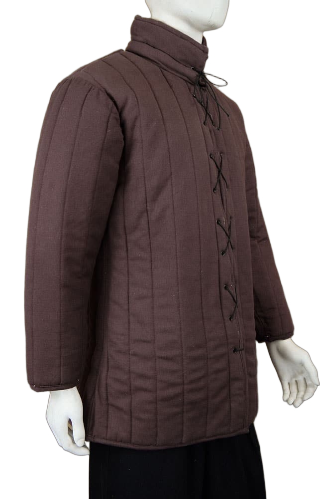 Laced-Front Gambeson - Brown