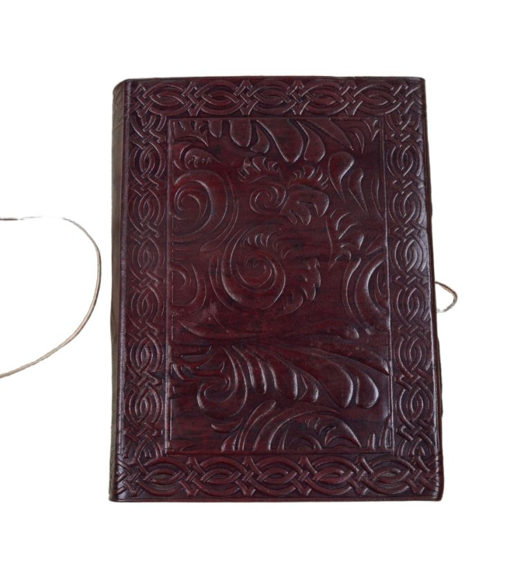 Leather-Bound Norse Raven Journal