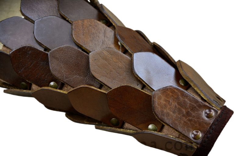 Leather Scale Bracers