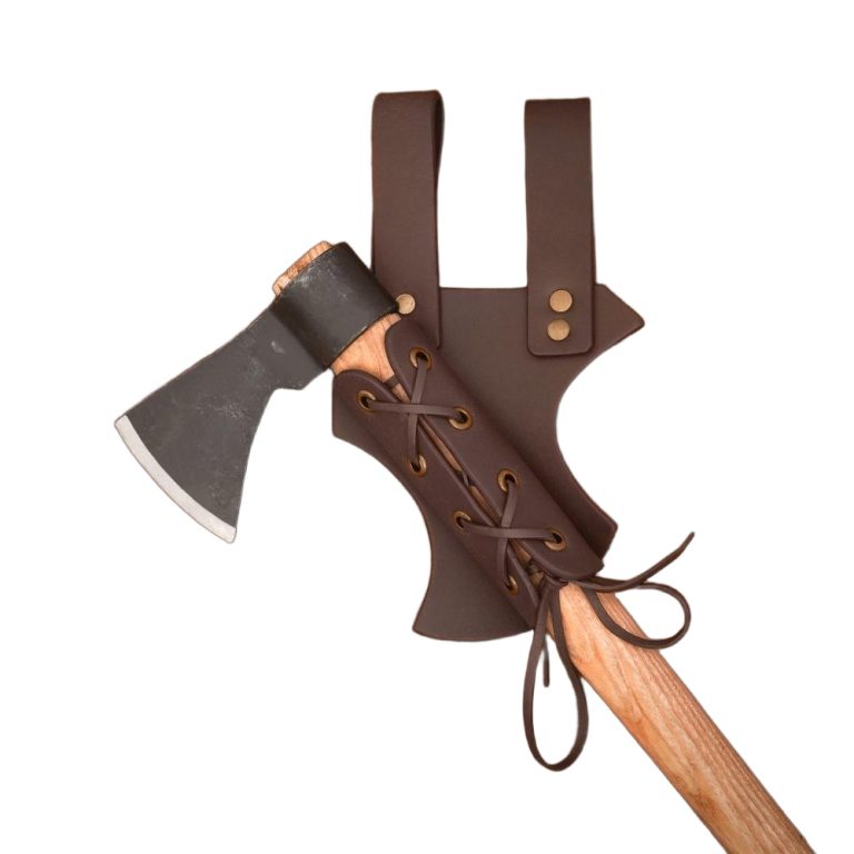 Leather Sword Frog - Brown
