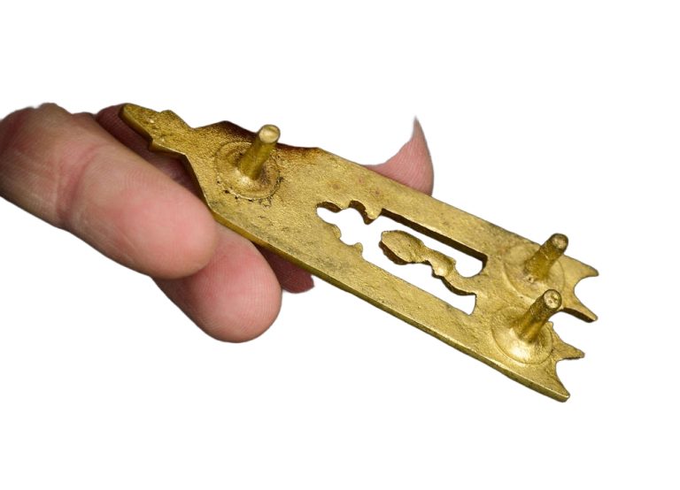 Medieval Brass Belt Chape