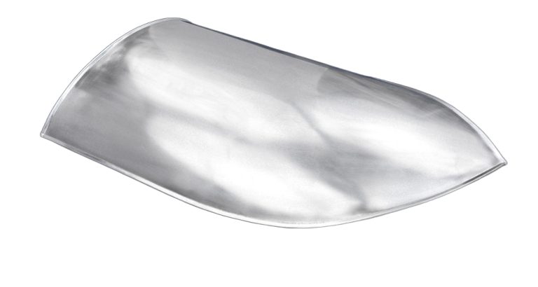 Medieval Steel Heater Shield with Center Grip - Blank - 18 Gauge Steel