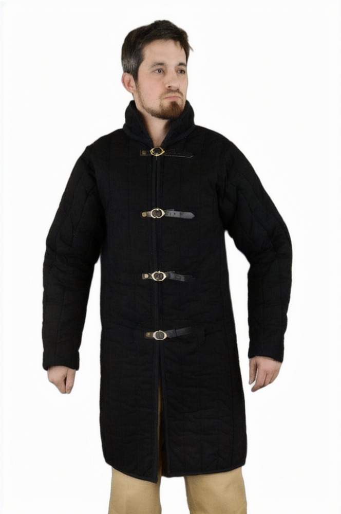 Front-Buckled Gambeson - Black