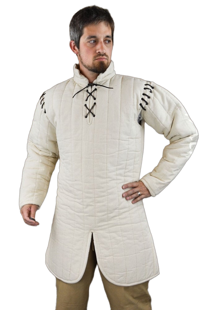 Gambeson with Removable Laced Arms - Natural
