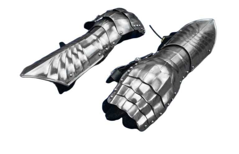 Gothic Clamshell Gauntlets  16 Gauge Steel