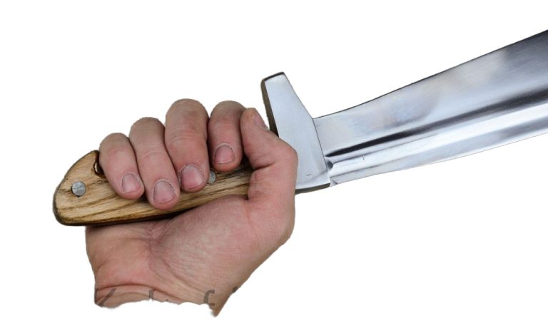 Greek Kopis with Wood Grip