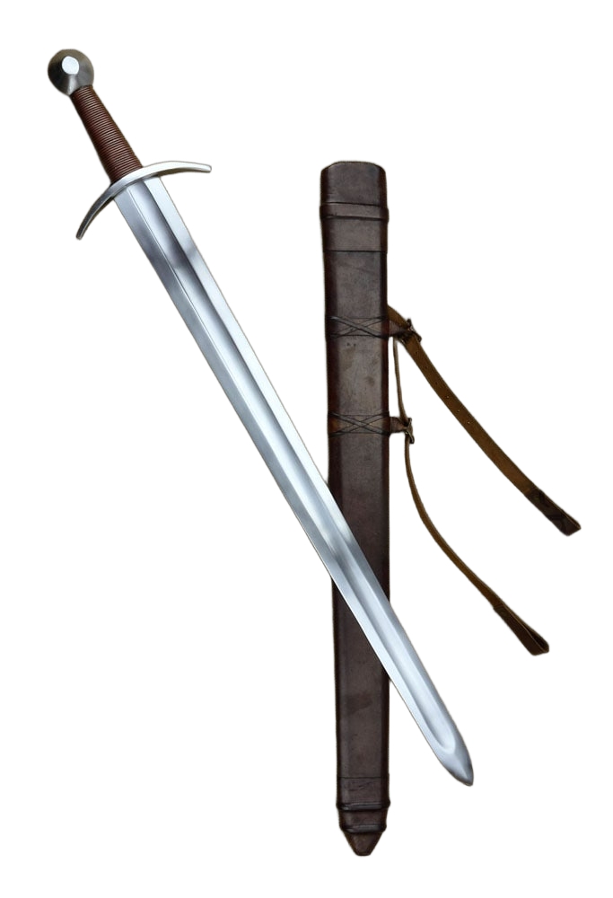 Knightly Arming Sword with adjustable hanging scabbard