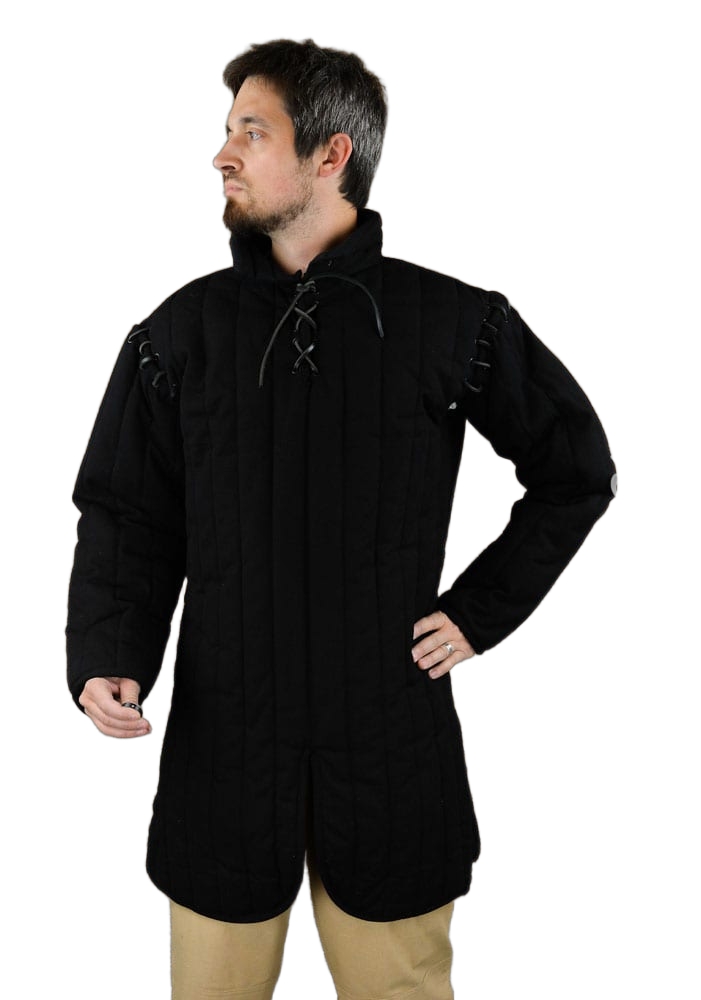 Light Gambeson with Removable Laced Arms Black