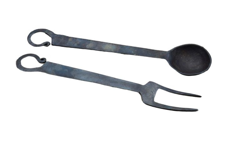 Medieval Ladle and Serving Fork