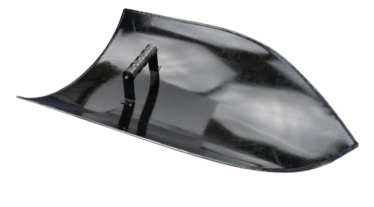 Medieval Steel Heater Shield with Center Grip - Blank - 18 Gauge Steel