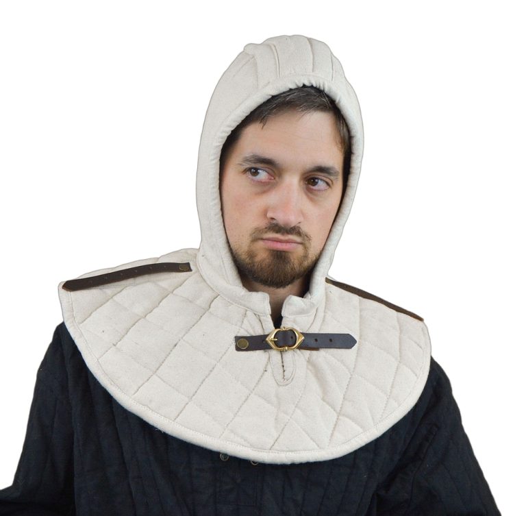 Padded Arming Hood with strap and buckle