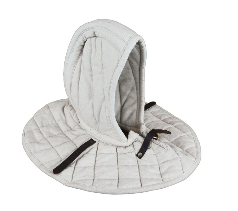 Padded Arming Hood with strap and buckle